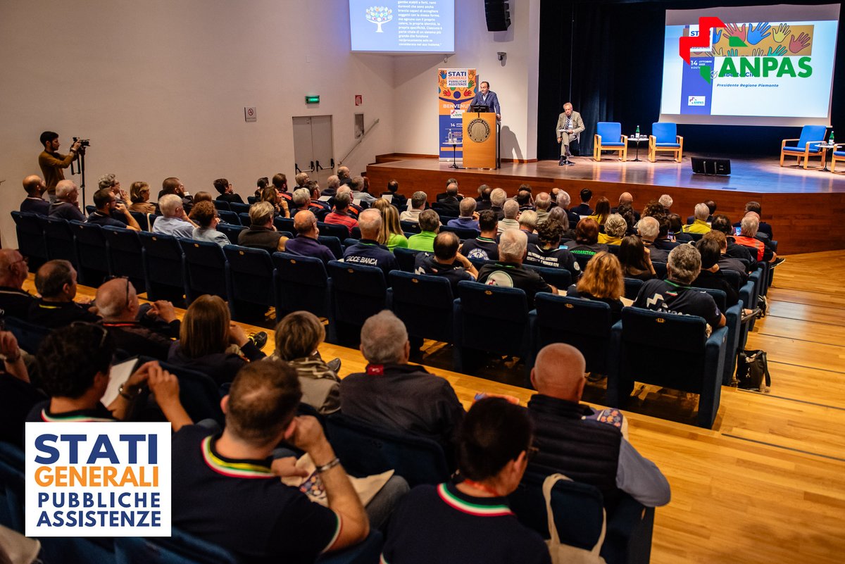 AnpasPiemonte's tweet photo. #Anpas: Stati Generali Pubbliche Assistenze. Comunità di cittadini al servizio della collettività. #AnpasPiemonte #volontariato #soccorsosanitario
https://t.co/jne1OrMZOl https://t.co/ECMwEUQOr5