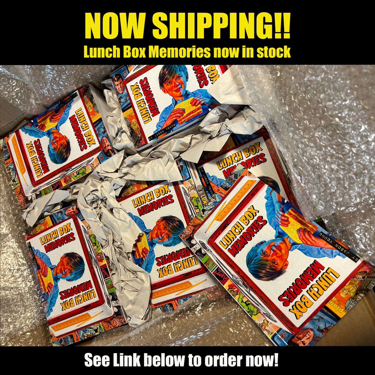 OldtimesD's tweet photo. NOW IN STOCK!

"Lunch Box Memories" now shipping!!

170pg color look back at those wonderful metal lunch boxes. Order here: https://t.co/s5ifsGDWTm

#oldtimesdigest #Lunchboxmemories #vintagelunchbox #mego #universalmonsters #sixmilliondollarman #spiderman #picoftheday https://t.co/41jCSCZUK1