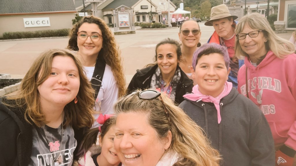 MrsMagyar's tweet photo. It was a great morning for the #MakingStridesWalk and #TeamTHTA set out to represent the #HFFMCSD with teachers from #THEFORT #HFIS and #JIO thanks to our retiree Jody for joining us yet again! https://t.co/ct6o7SuMp5