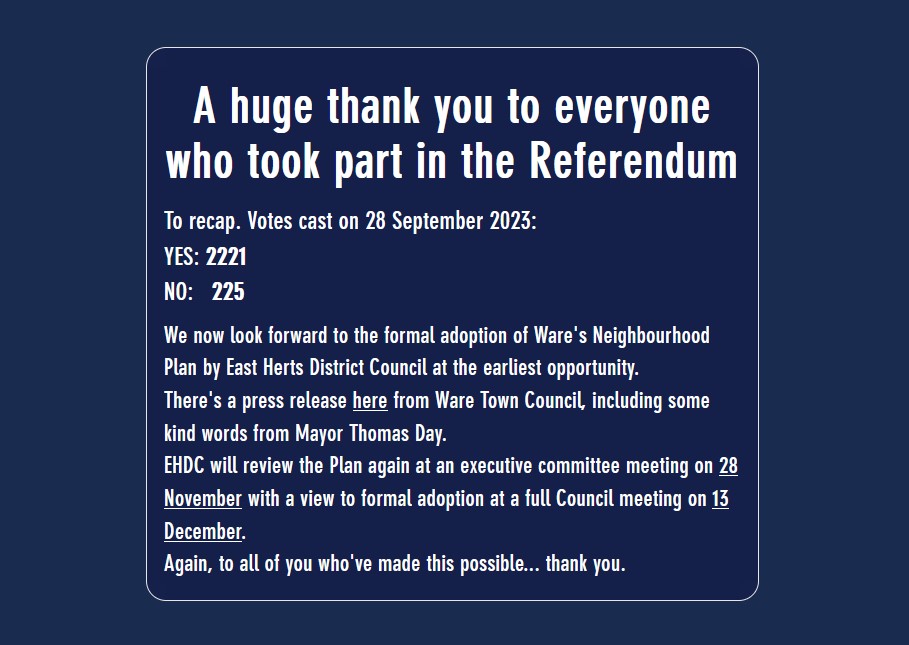 Ware Neighbourhood Plan tweet media