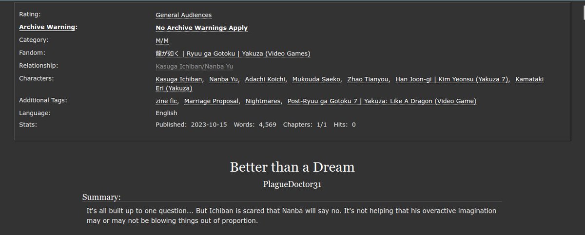 After many months, I can finally post this lil labor of love: the piece I wrote for @ichinanbazine titled 'Better than a Dream!'. For those who haven't read the piece (or want to read it again', it's not available on AO3!!! Enjoy! archiveofourown.org/works/50854903