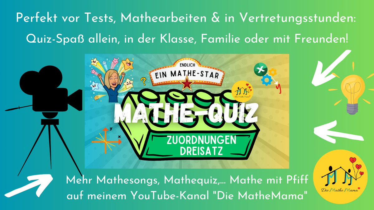 MatheMamas Mathequiz – Zuordnungen &amp; Dreisatz: tinyurl.com/3y5j6587 #Zuordnung #Dreisatz #mathequiz #twlz #twitterlehrerzimmer