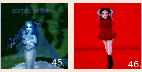amaralynette04's tweet photo. Avatar Elimination Round 2! 

Theme: Your 2023 Eveningfall Costume!

Rules:
-No cheating
-Vote out 5 outfits (5 of your least favorites)
-Be respectful
-Retweet with tags + like

Good luck and have fun!

#AE #royalehigh #royalehighae #rhd #Eveningfall #halloween #goodluck https://t.co/3hdJFLqNmL