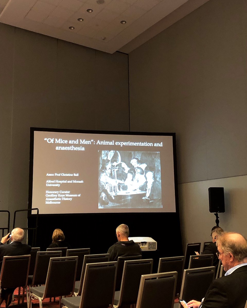 Lewis H. Wright Lecture is starting now in room South 216! Join us to hear Dr. Christine Ball discuss animal experimentation and anaesthesia. #ANES23 #history #anesthesiology