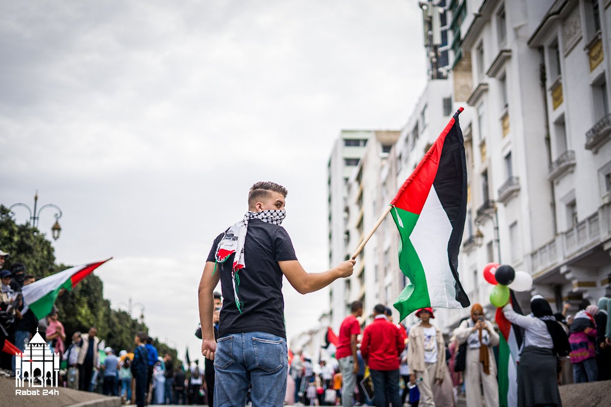 دمي فلسطيني من العاصمة الرباط 🇵🇸❤️🇲🇦