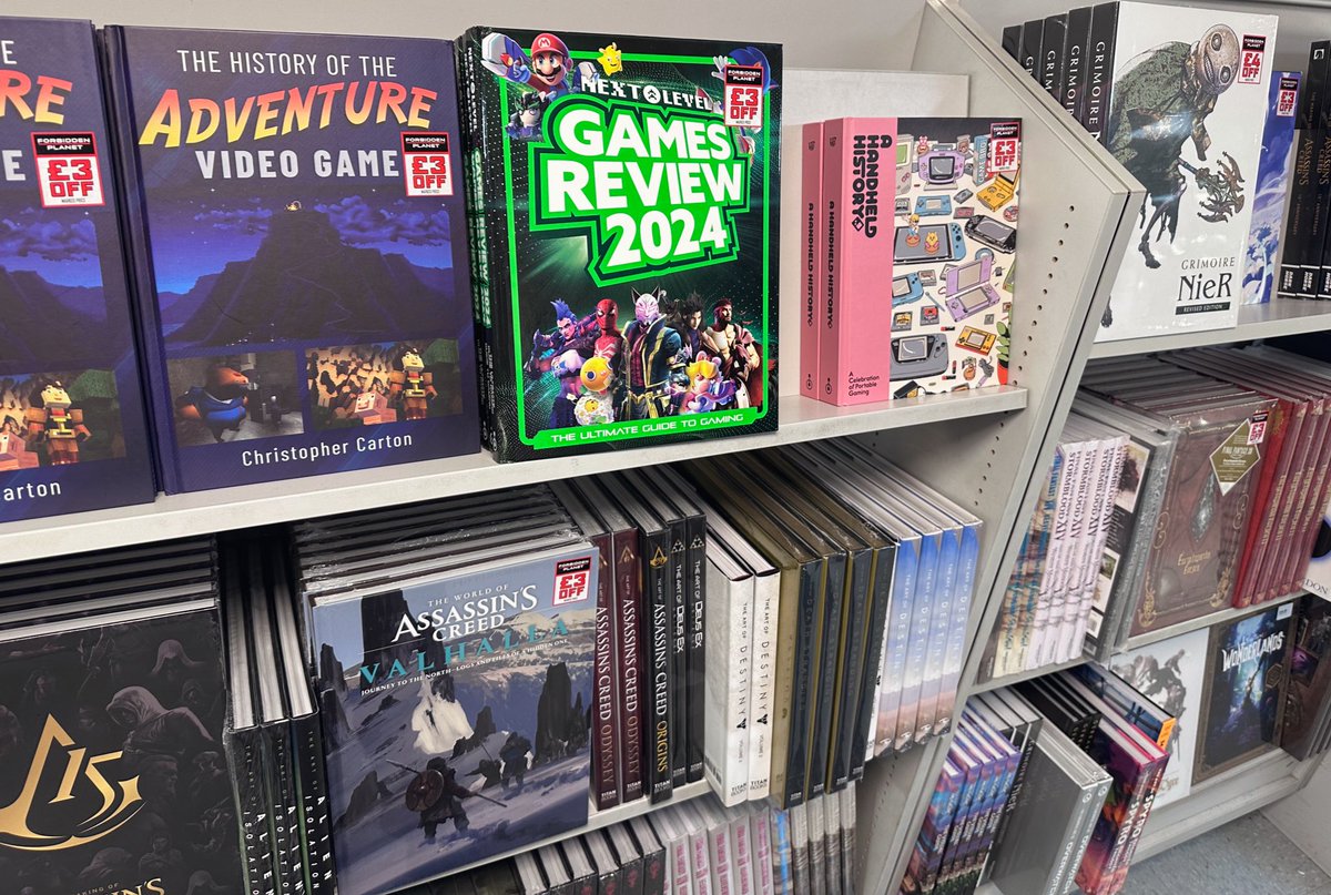 Seeing “A Handheld History” in @ForbiddenPlanet flagship London store was hype 🔥