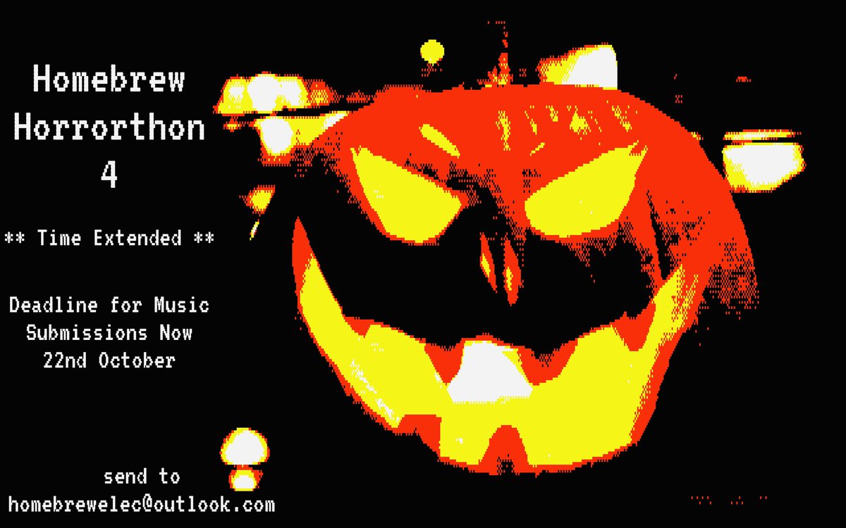 Final call for Horrorthon music submissions. Extended deadline ….. Get your spooky electronic tunes to me by 22nd October to be considered for inclusion in this years festival of fear 👻 🎃