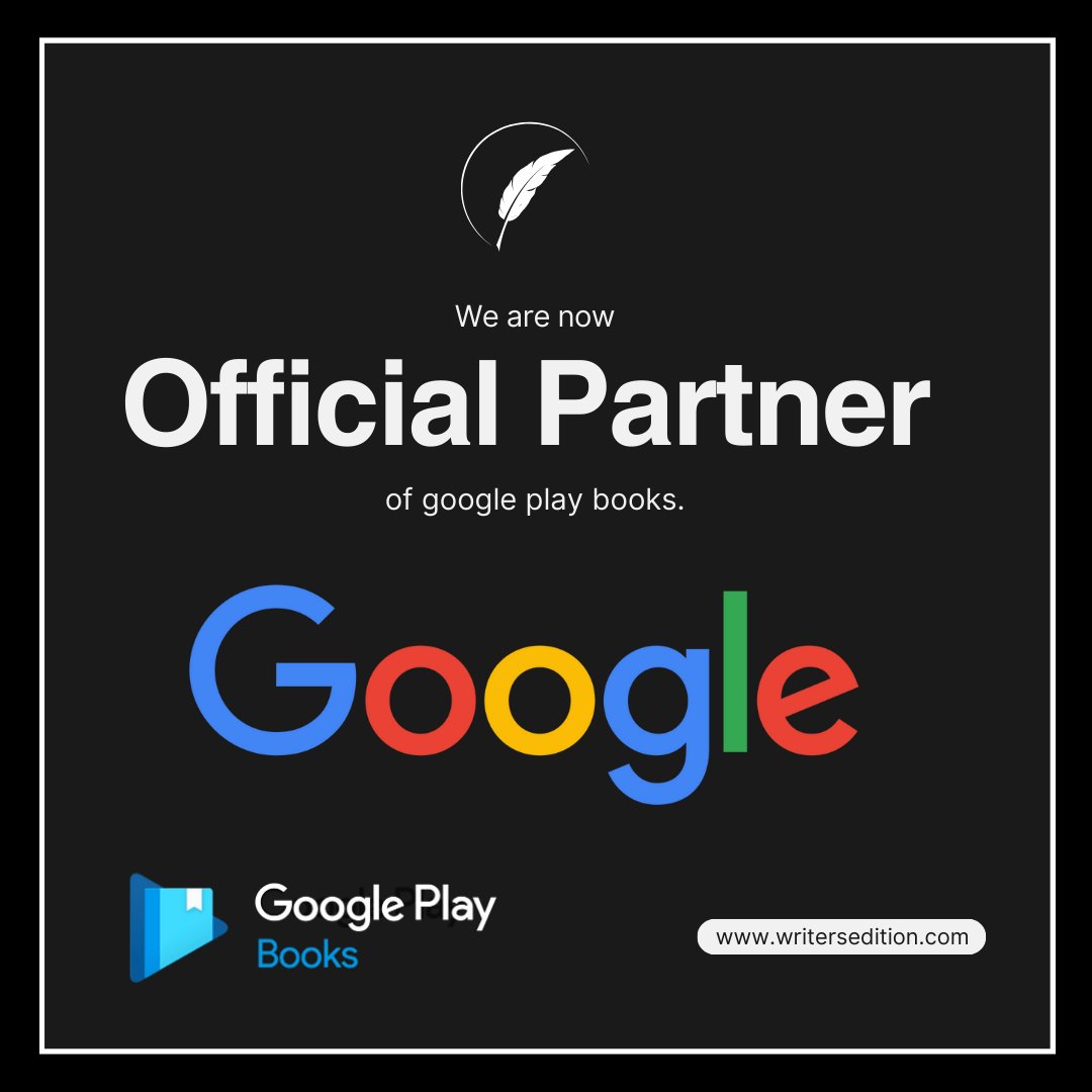 Thrilled to share that Writers International Edition is now an official partner of Google Play Books! Our literary treasures will now grace the digital shelves, inviting readers worldwide. 

#WritersInternationalEdition #GooglePlayBooks #LiteraryMagic #Books #WCIF