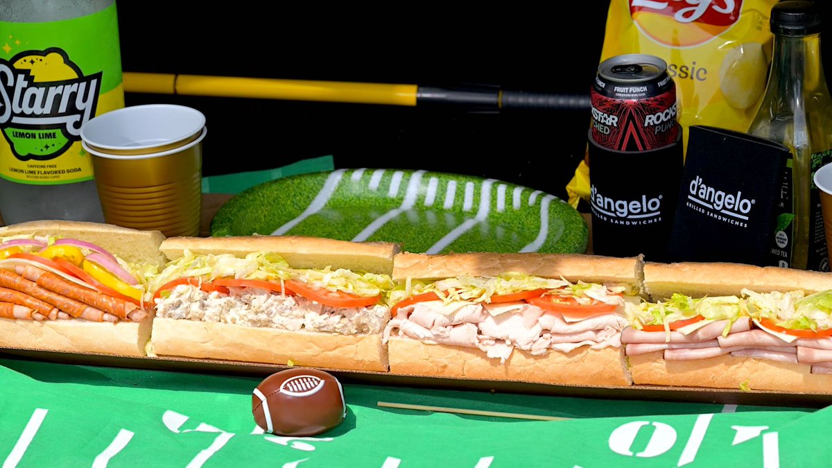 DAngelo's tweet photo. How everyone should be spending their Game D’Ays. 🏈🙌
#GameDAy #DAngeloGrilledSandwiches #Football #GoPatGo #29InchGreatDivide #29InchSandwich #GreatDivide https://t.co/q1dzx9MTuq