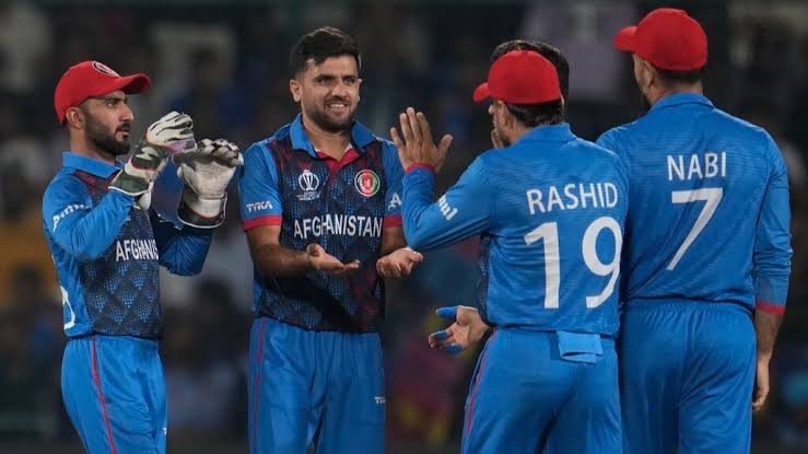 Afghanistan beat England and got 2 points. Afghanistan team played well. Afghanistan won by 69 runs. #WorldCup2023 #ENGvsAFG #AFGvsENG #Cricket