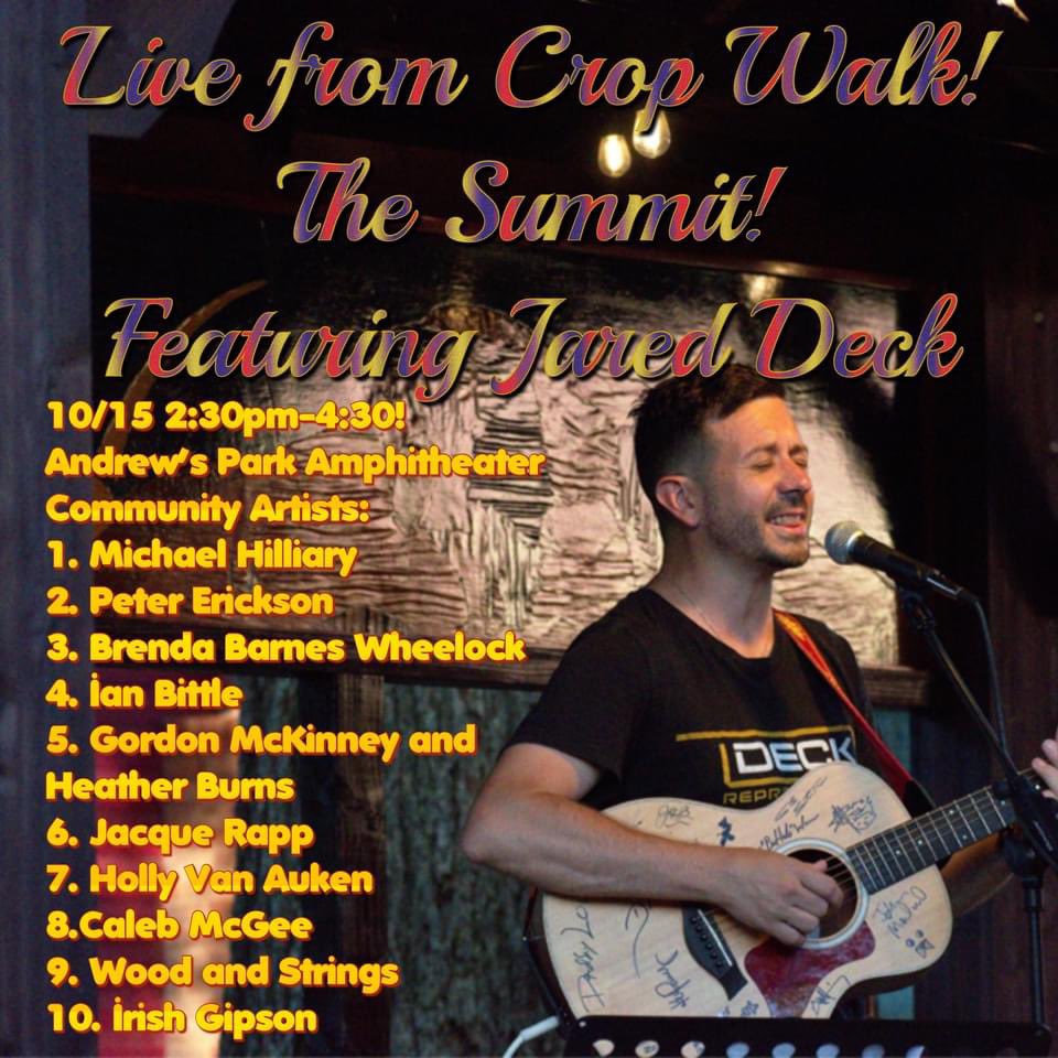 jareddeckmusic's tweet photo. 2:30 today in Norman! #cropwalk #normanok #fighthunger #musicalactivist https://t.co/RhdW5yVSSO