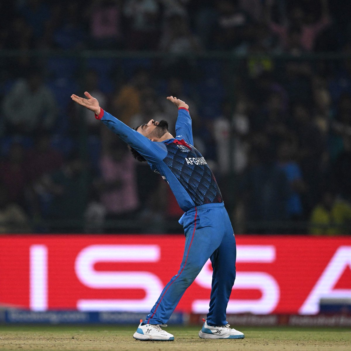 cricinfo's tweet photo. SCENES IN DELHI 🎉

#ENGvAFG | #CWC23 https://t.co/BtcD6f6lDo