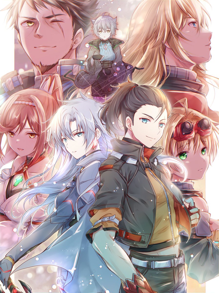 ui_frara's tweet photo. あとはこれかな？追加ストーリーのキャラ発表された勢いのまま描いたやつです。集合絵って滅多に描かないからほとんど無い。 https://t.co/b7lGGf5zA7