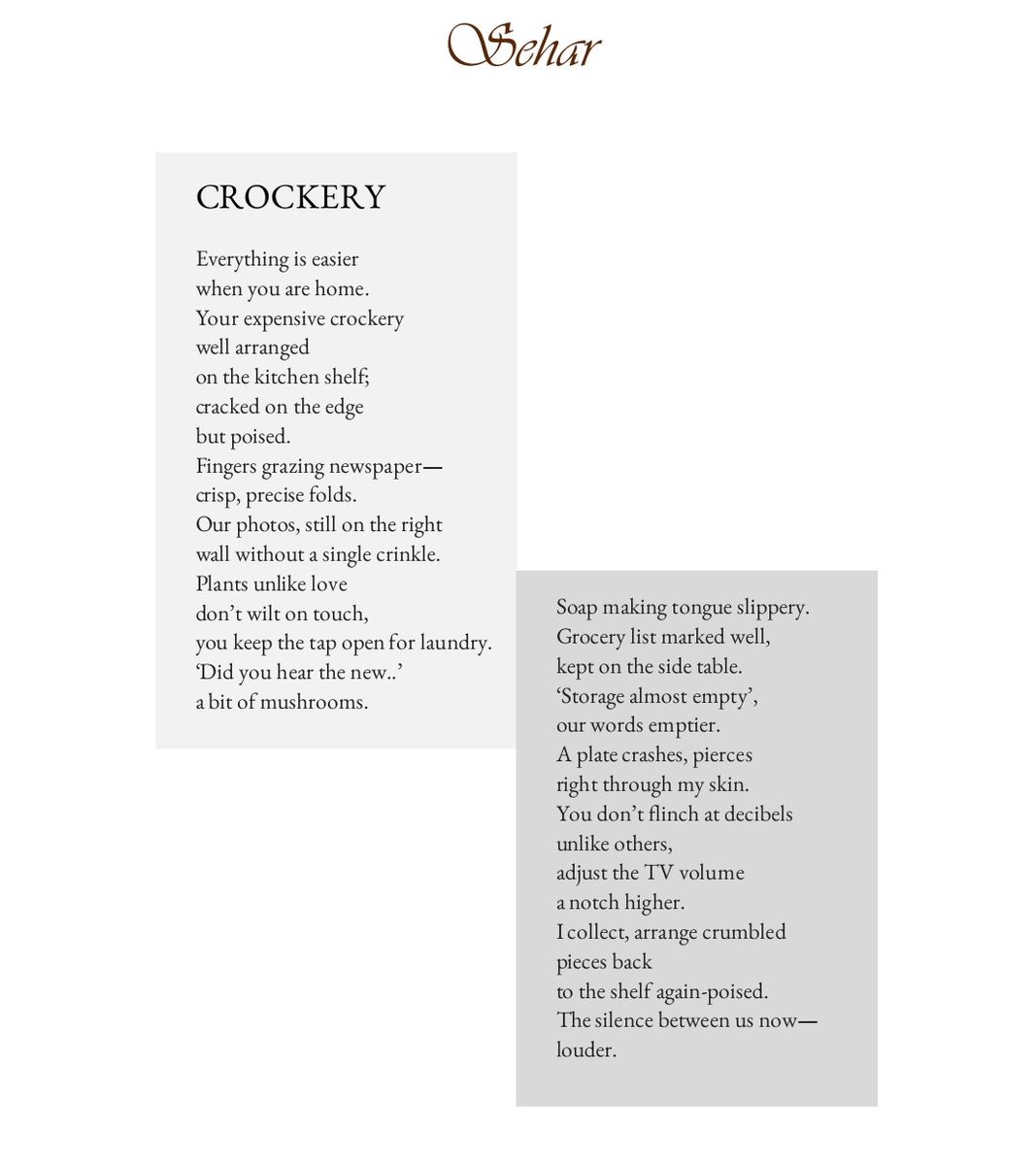 Seherism's tweet photo. Delighted to have two of my poems in this stunning issue of @HooghlyReview 

Thanks to the editors Ankit and Tejaswinee for giving space to my work and congratulations to the contributors, looking forward to spending some time with your pieces of writing! https://t.co/rrWTJfJ3HK