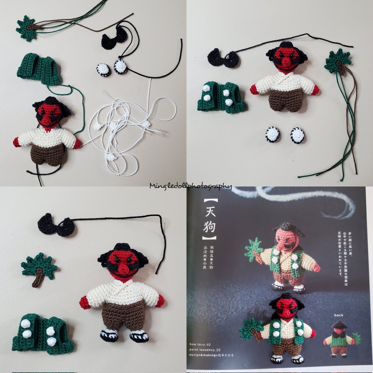Mingle_Doll's tweet photo. I worked slow but it's understandable 😅 look at all these tiny parts. Ok, 12 more characters to go....let see if I can finish it by the end of Oct 🤔 #crochet #amigurumi #crochetamigurumi #minicrochet #日本の妖怪図鑑 #鉤織 #鉤針手作 #鉤針編み #鉤針編織 https://t.co/GmQX0MHeCk