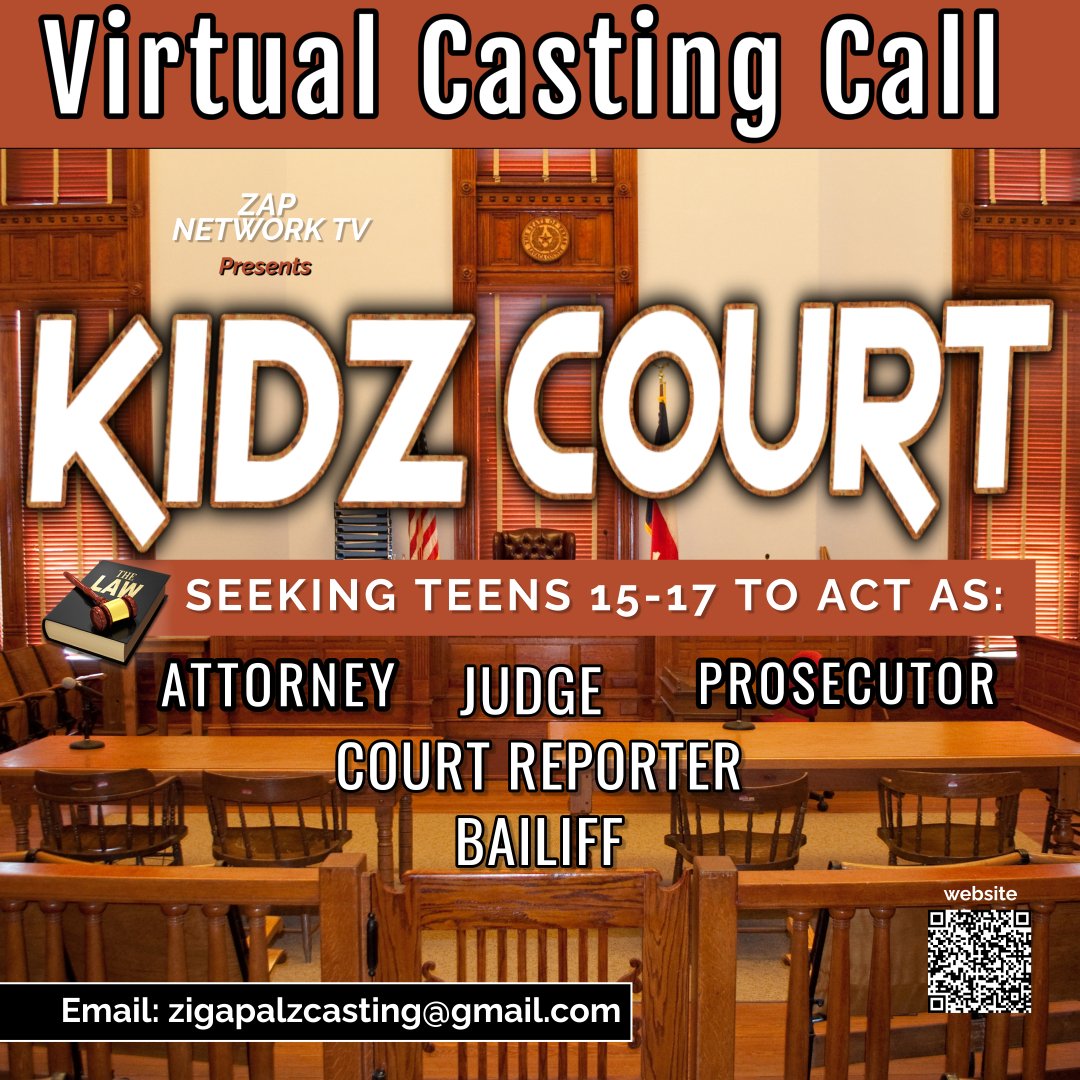 ZapzNetwork's tweet photo. KIDZ COURT! Seeking Teens! https://t.co/i88jzMYL46