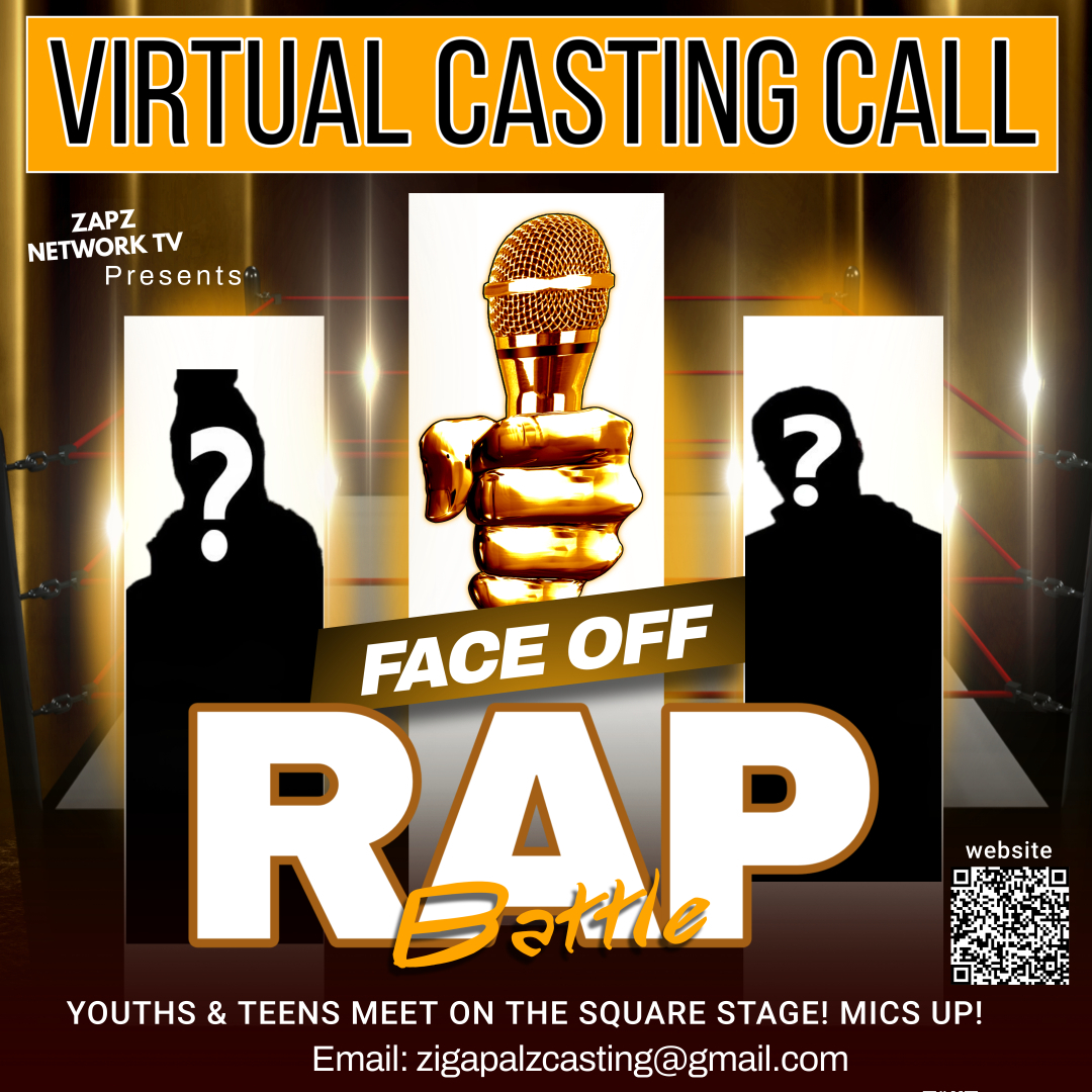 ZapzNetwork's tweet photo. Seeking Youths &amp; Teens for Rap Battle. https://t.co/VEOBdGXFUd