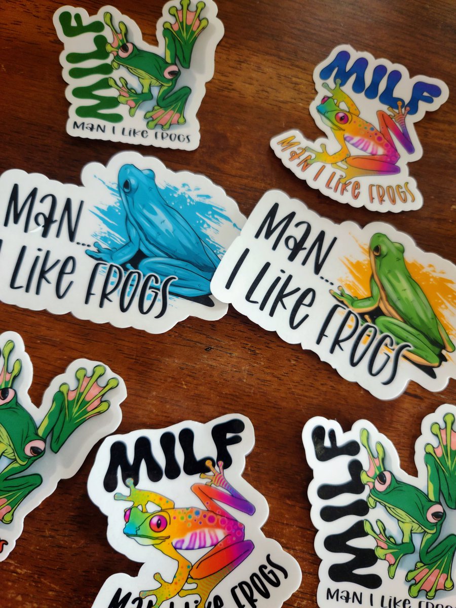 SignShopGirl1's tweet photo. ⚠️Where my fellow #MILFs at? 👀
.
.
Order some stickers from #SSGNAT ‼️💯
.
.
#FROGS #STICKERS #CUSTOMIZE #PERSONALIZED #ANYCOLOR #ANYSTYLE https://t.co/gZKslg0DsS