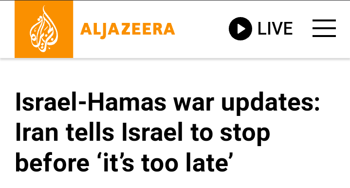 yousufhash_mi's tweet photo. "We don't want war but If Israel crosses red line, we will interfere!" Says Iran.
Now more muslim countries must come forward. Its time of Jihaad.
Good Iran!
#غزة_الآن #Gaza #Palestine #PalestineLivesMatter #HamasTerrorist #IsrealPalestineconflict #PalestineGenocide #Gaza #Muslim https://t.co/iQ2NJ8UrKr