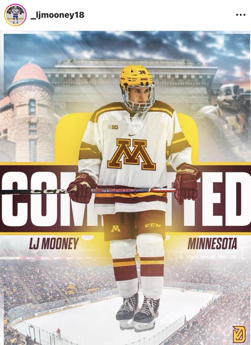 Big grab for the Gopher hockey team💛 #PrideOnIce https://t.co/AO5rat2ll4<a href="/tag/prideonice"class="tags">#PrideOnIce</a>