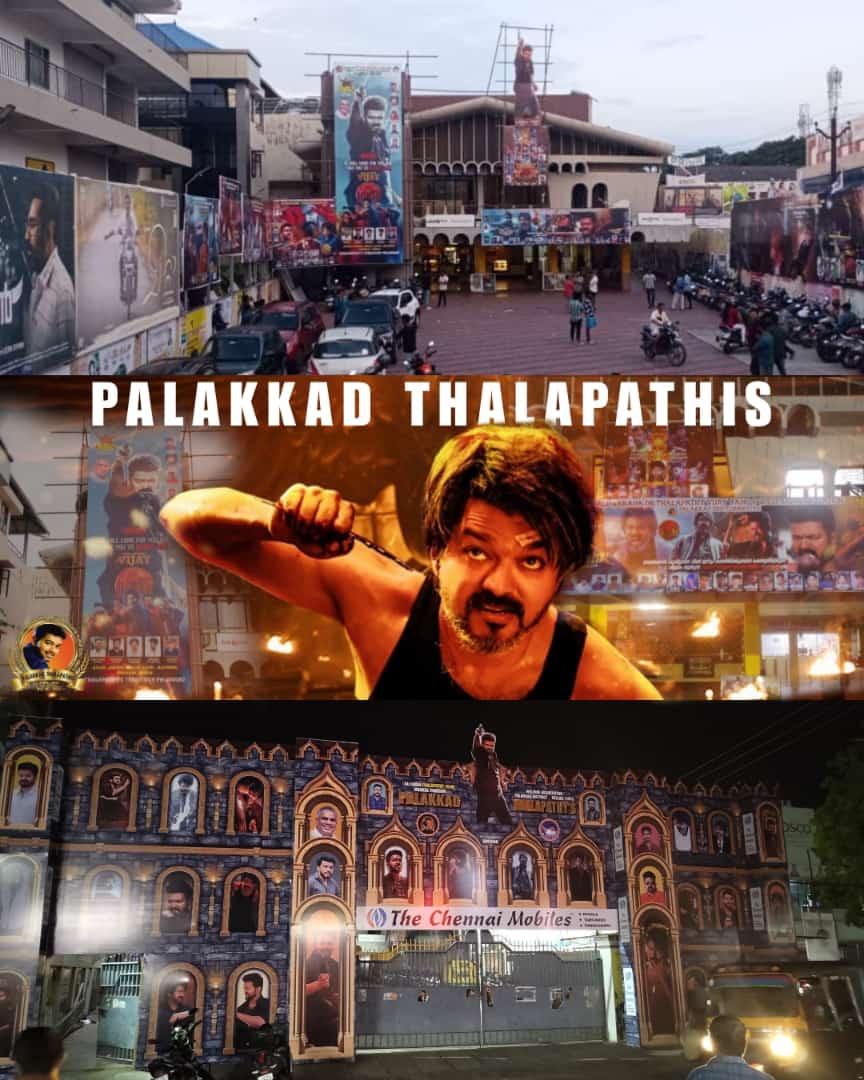 KeralaVijayFC's tweet photo. PALAKKAD ALSO READYY!!😎💥💥 #KeralaThalapathyFORT #LEO https://t.co/9pVug5o0Ab