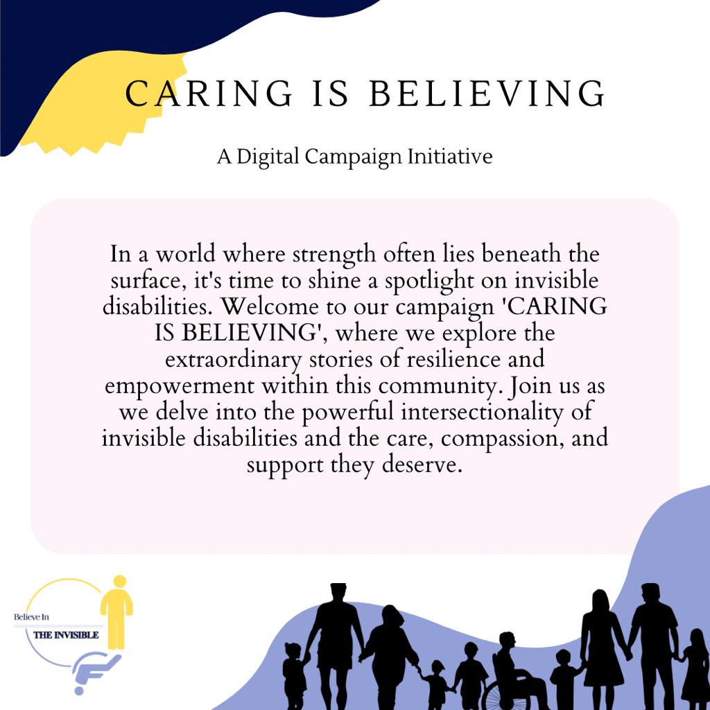 Building on the success of last year's #BelieveInTheInvisible campaign, which ignited a powerful movement, celebrating  #InvisibleDisabilities, we're thrilled to take our initiative a step further this year to #LeaveNoOneBehind
Introducing our new campaign 🎉 #CaringIsBelieving