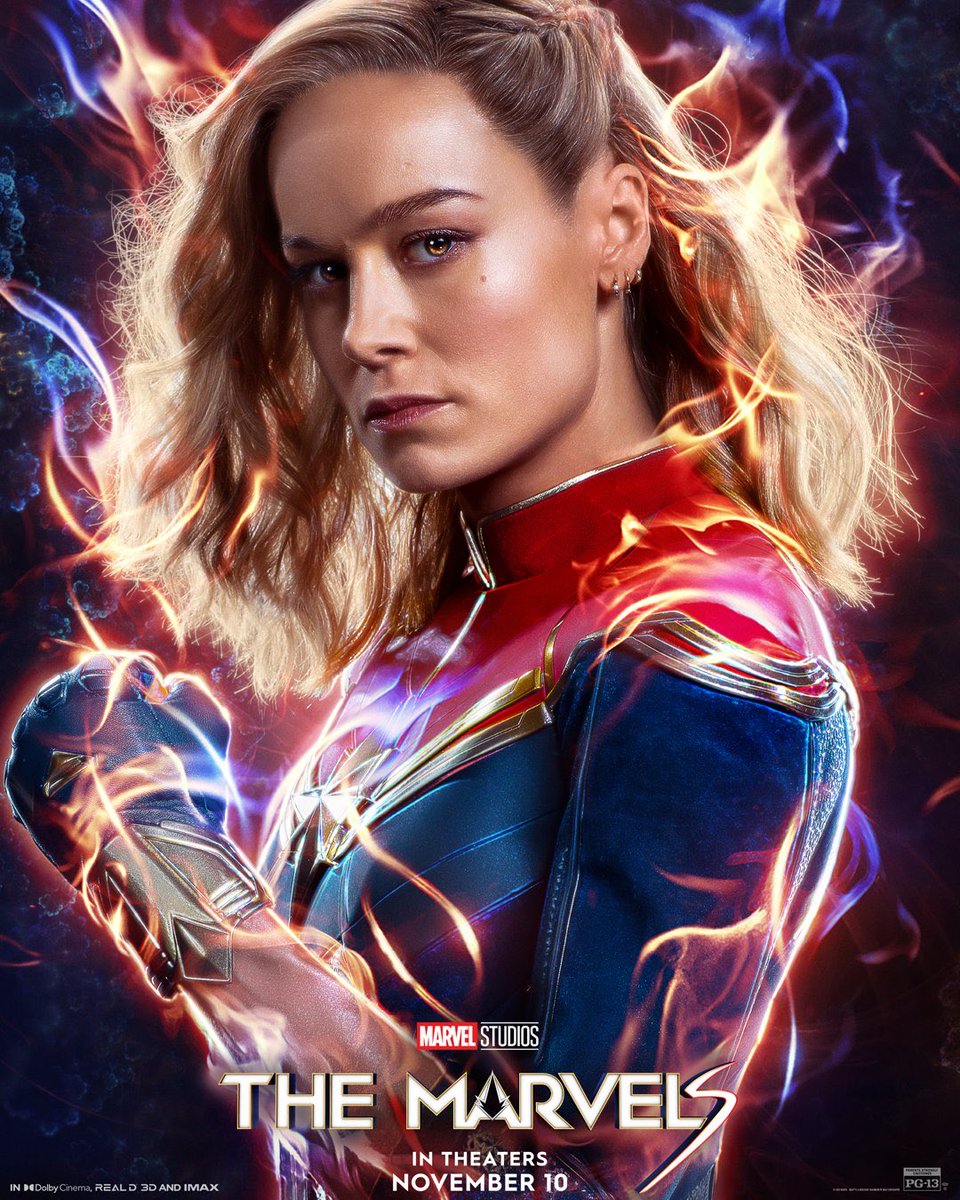 New poster of ‘THE MARVELS’ featuring #CaptainMarvel 

Releasing in theaters on November 10. 💫