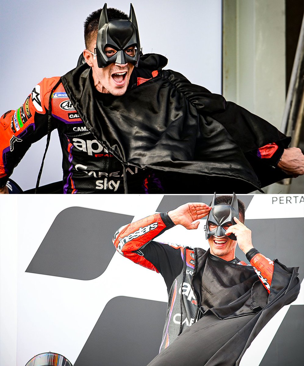 Maverick Vinales. Dressed as Batman 🦇

#MotoGP #IndonesianGP