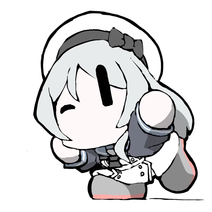 艦これラクガキ、まめ艦じゃべりん^^ 