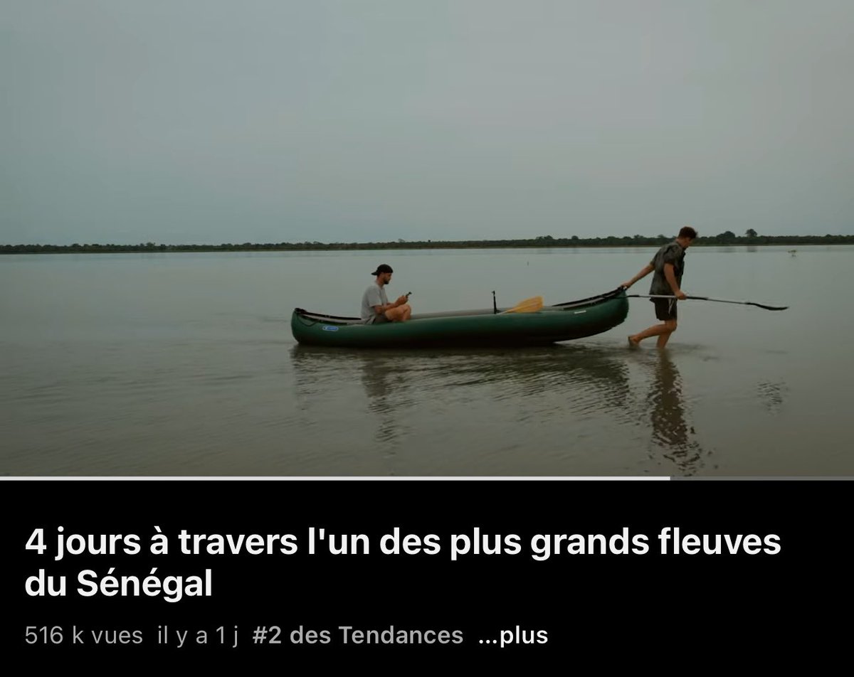 merci pour tous vos retours vrmt géniaux sur la vidéo du Sénégal, merci à tous ceux qui partagent et font des dons à l’asso de Sané, merci pour votre amour et votre soutient imperturbable 🫶🏻🇸🇳 on est top 2 tendances c’est magnifique