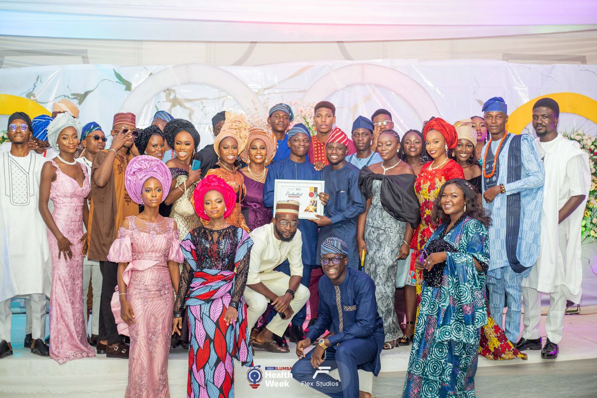 tz_olamilekan's tweet photo. A week ago, @IlumsaIlorin rounded off her 38th Healthweek with a Dinner & Awards night.
I'm honored to have been awarded Most Creative Ilumsite for the 2nd time and very excited to have won "Clique of the year" with my brothers @VictorMalomo @GabeOsbourne ๐ซ
#ILUMSAHealthWeek38 https://t.co/QHYCcgOT9J