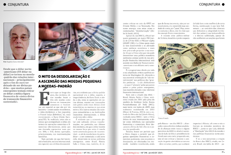 elcalmeida's tweet photo. O meu ensaio publicado na revista @FigurasNegocios, edição 219, de Jul/2023
«O mito da desdolarização e a ascensão das moedas pequenas a moedas-padrão»
https://t.co/u5xU4c52C5
#Angola #CINAMIl @CEI_Iscte https://t.co/gFZg9LK4oG