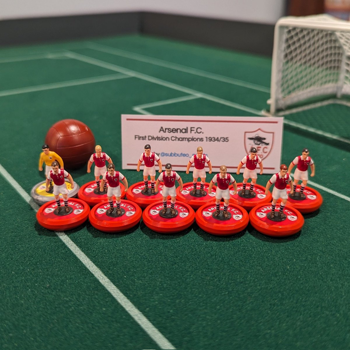 subbuteo_paints's tweet photo. @Arsenal 1934/35 champions 🏆 absolutely LOVED painting this team 😍🎨🖌️

RT and get my work out there 🙏🏻❤️

@ArsenalIconx @SubbuteoCollect #subbuteo #tablesoccer #soccer #football #zeugo #tablefootball #vintage #boardgames #retro #hobby #subbuteoart #photooftheday #nostalgia https://t.co/0qHW2f0FLs