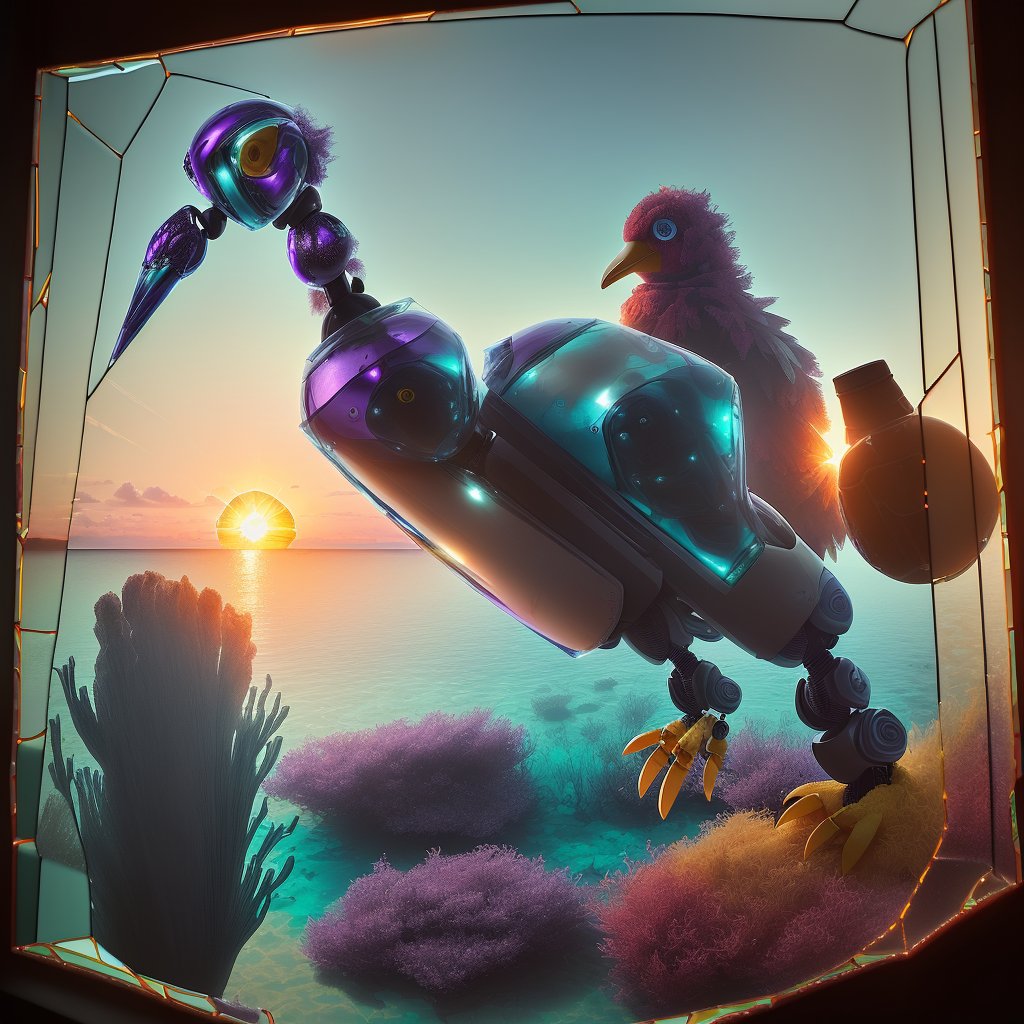 FireART_AI's tweet image. The strange world inside the glass bottle. #AIart #aiartcommunity