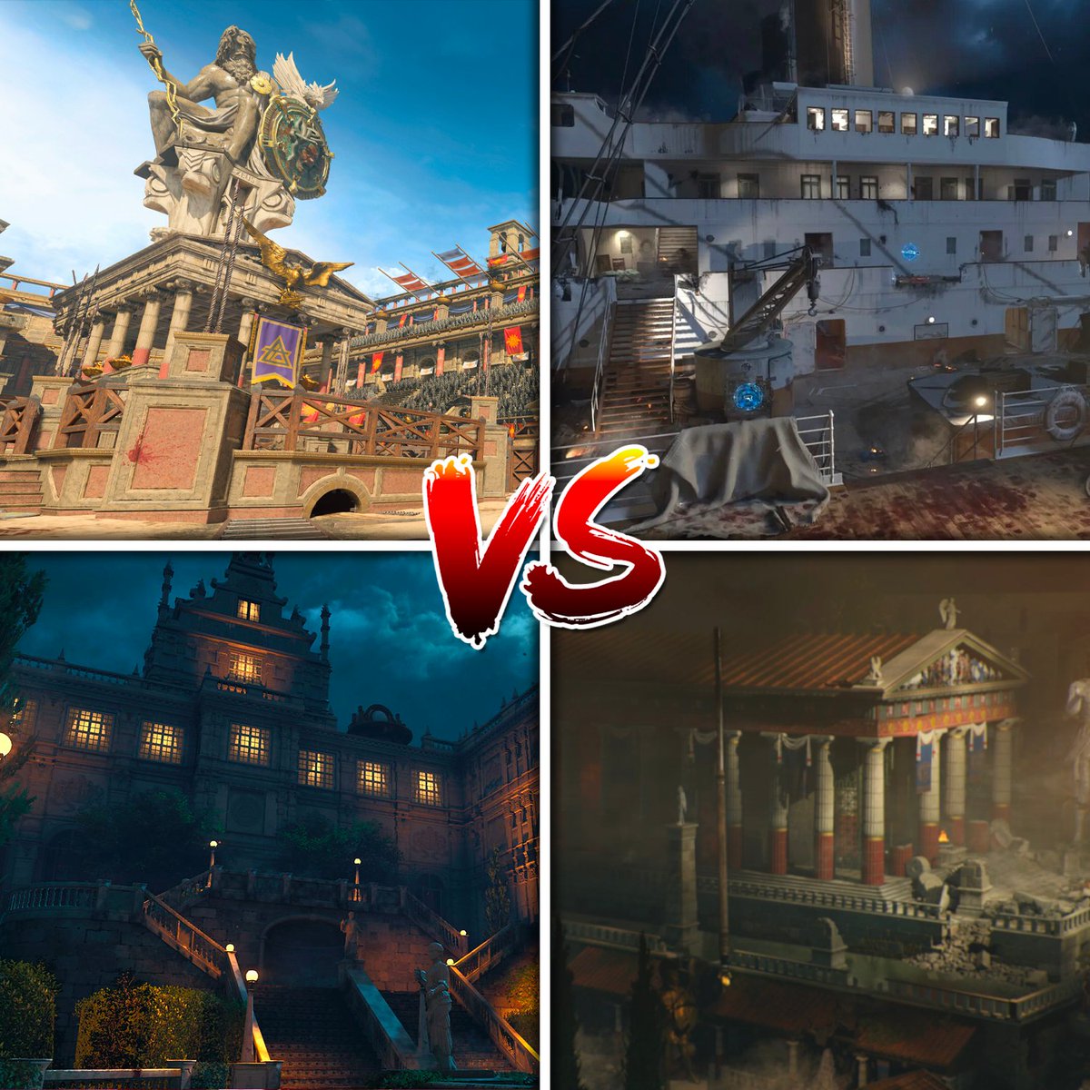 FlapixTV's tweet image. Quelle est votre maps Zombie préférée parmi les 4 du Chaos de Black Ops 4 ? 🧟‍♂️

#CallofDuty #CODZombies #BlackOps4