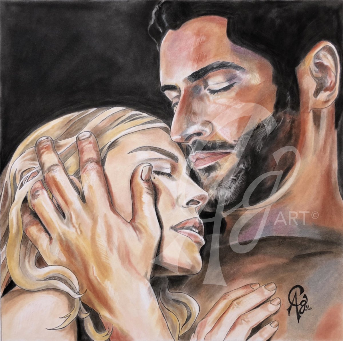 #Lucitober2023 prompt “Lovers” 💕

Bringing this back because I so enjoyed making this #Deckerstar piece last summer. #luciferfanart #Lucifam