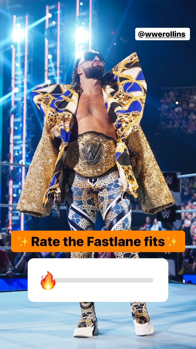 SethRollinsFans's tweet image. Rate the #WWEFastlane fits - From WWE&apos;s Instagram Story #SethRollins #TeamRollins