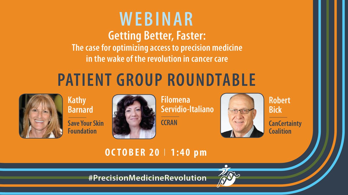 OncologyACTION's tweet photo. With only a few days until our webinar series kicks off, we're very excited to announce the Patient Group Roundtable on October 20th!
π
: October 20th, 2023
β°: 1:40 - 2:20 pm EST
π: Virtually, via Zoom
π: https://t.co/brclvJBH5D
#SaveYourSkin #CCRAN #CanCertainty https://t.co/qpxvZsifO7