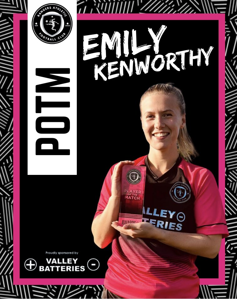 A standout performance today from our POTM Emily Kenworthy, putting in maximum effort throughout her time on the pitch, assisting and then scoring an absolute worldie!

🖤🩷