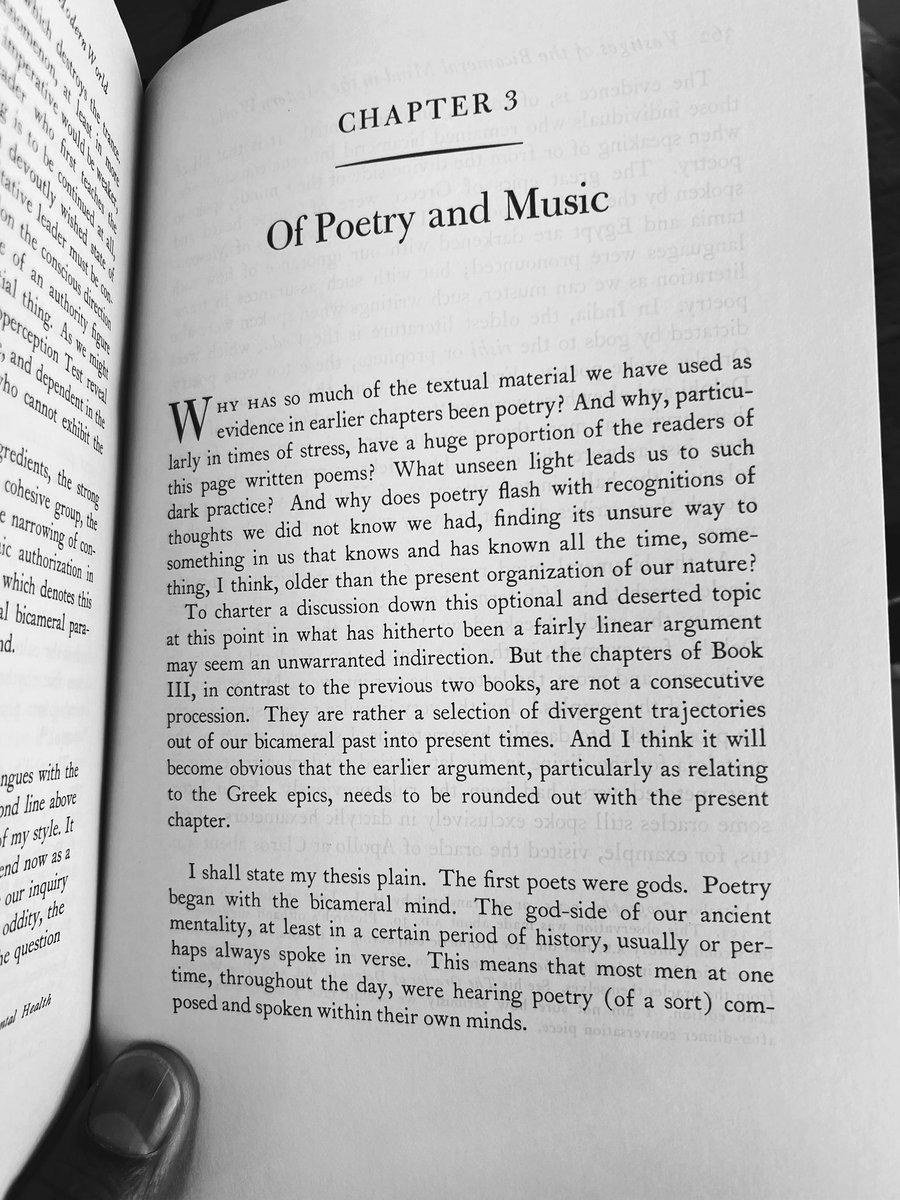 thealexmint's tweet photo. "I shall state my thesis plain. The first poets were gods."

–Julian Jaynes (1920-1997) https://t.co/iwI7Wn9aFU