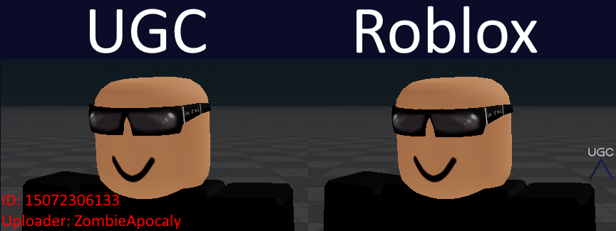 Peak” UGC on X: UGC creator UsualRage uploaded a near 1:1 copy of the  item Epic Vampire Face in 2 parts. #Roblox #RobloxUGC   / X