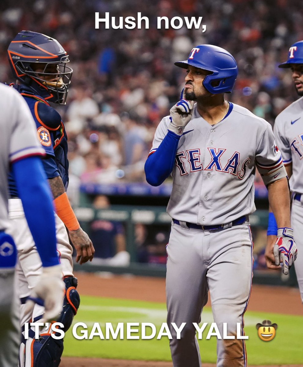 AllThingRangers's tweet photo. GAME 1 YEE HAW 🤠 #GoAndTakeIt https://t.co/ePZcgWErfe