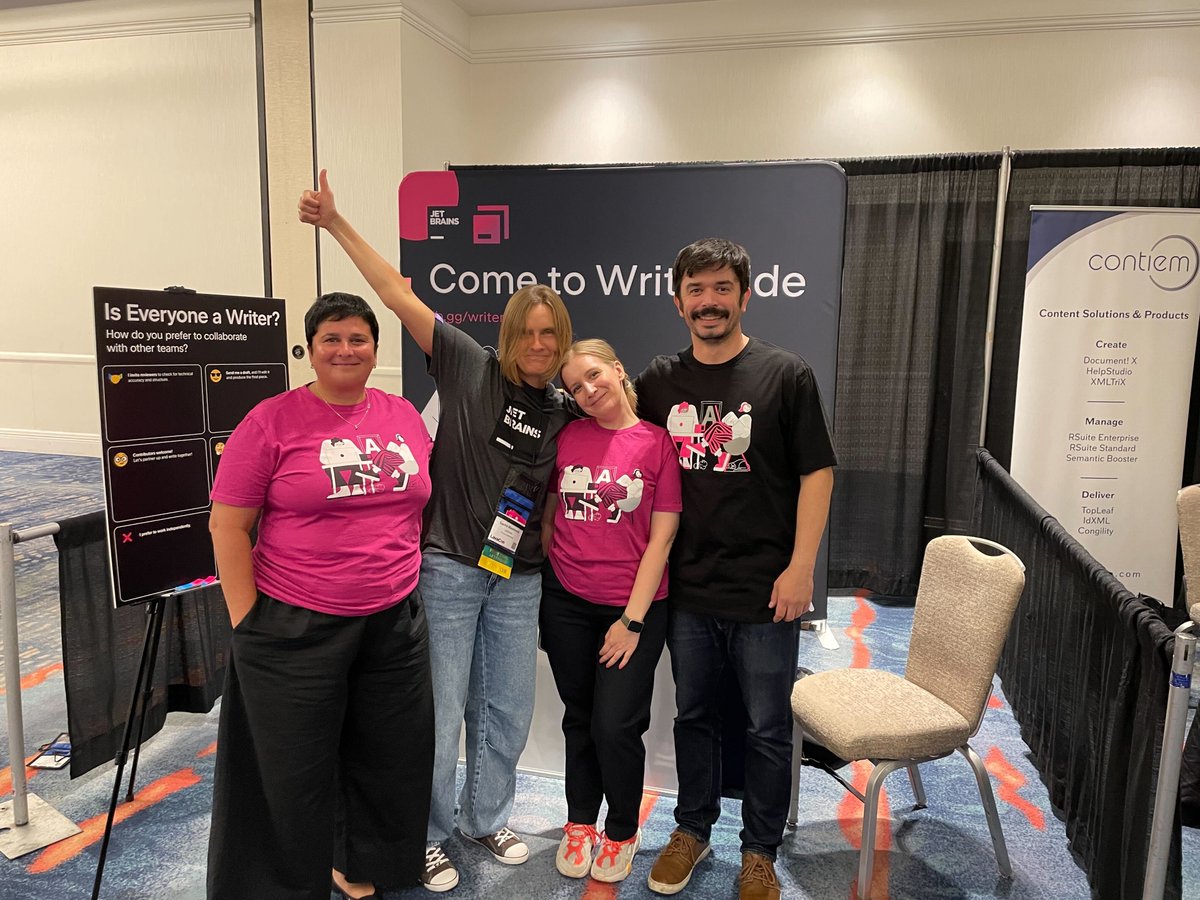onwriterside's tweet photo. Booth ready - Come to Writerside! 🤓 😎🤓 😎 #lavacon https://t.co/2jGC17QdUJ