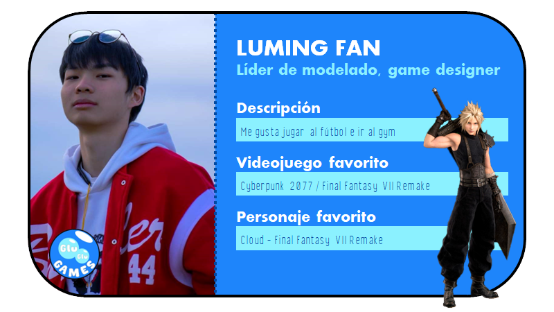 GluGluGames's tweet photo. Luming Fan, principal responsable de que los modelos 3D utilizados en el juego tengan la mayor calidad posible 📐📦 Además, traducirá el juego a su lengua natal, el chino.

Twitter: @whiteshirt_17
Instagram: https://t.co/hLYVBjwaHX

#gamedev #indiedev #indiegame #gamedevelopment https://t.co/F7eZsiLKRH