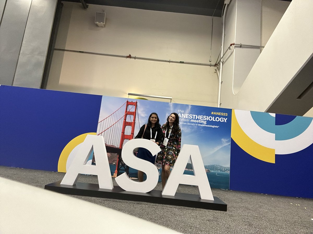 Great first day at #ANES23!

Running into old friends and new!

Perioperative strategies to reduce chronic pain

Patient safety with <a href="/APSForg/">APSF</a> 

And my PBLD on Gender Affirming Periop Care of the transgender patients