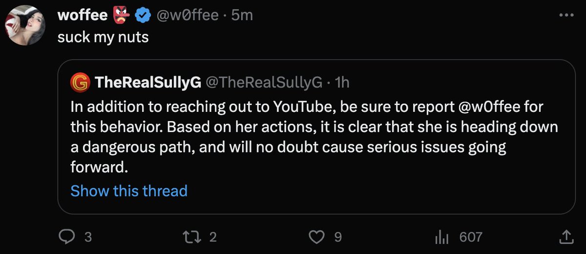 TheRealSullyG's tweet photo. Very cool (quickly deleted) response from SSSniperwolf's sister to me calling out her encouraging people to look up Jack's identifying information. Real mature. https://t.co/sagyf8M5Xv