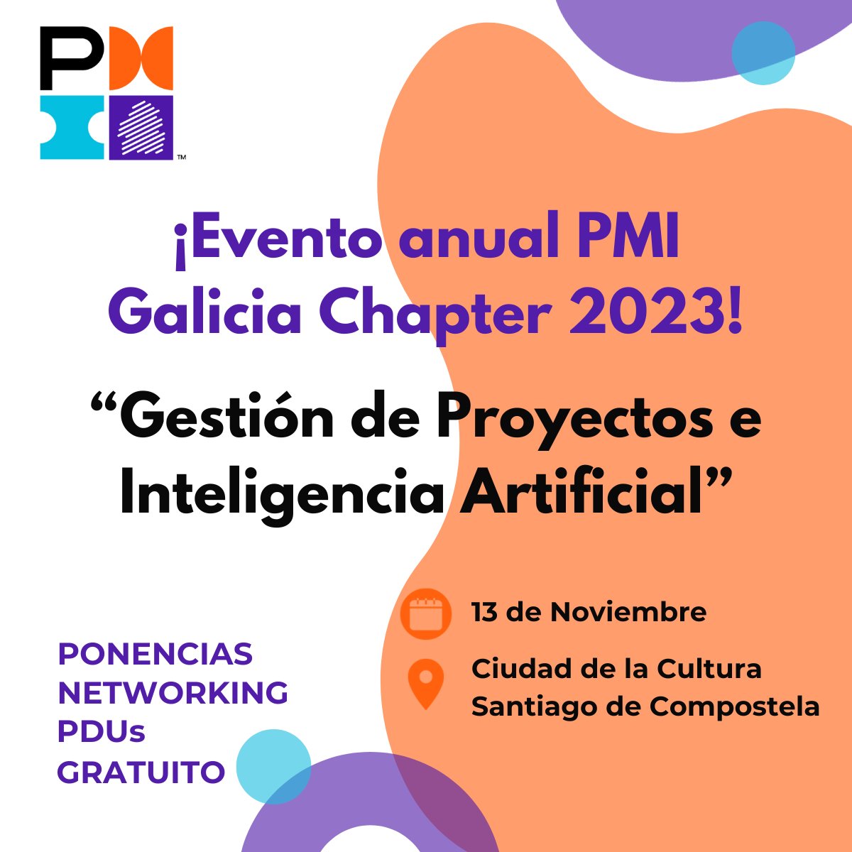 🚀 Por el quinto aniversario del capítulo hemos decidido organizar nuestro evento anual sobre la gestión de proyectos y la inteligencia artificial el 13 de Noviembre en la Ciudad de la Cultura en Santiago de forma gratuita!

Apúntate en: pmi-galiciachapter.org/evento-anual-g…