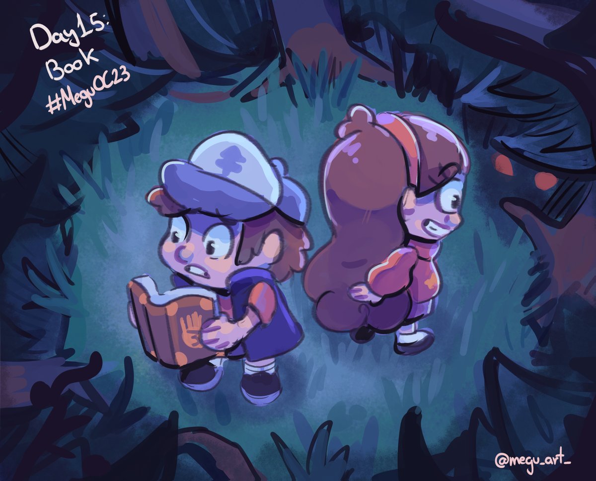 Day 15: Book ft Dipper and Mabel 📔

 #MeguOC23 #GravityFalls