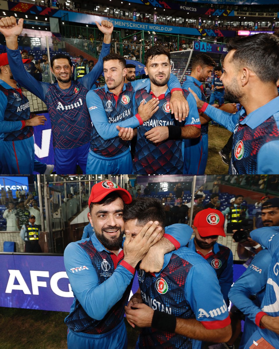 cricinfo's tweet photo. Look what it means to them ❤️

#ENGvAFG | #CWC23 https://t.co/UZWnsYSILq