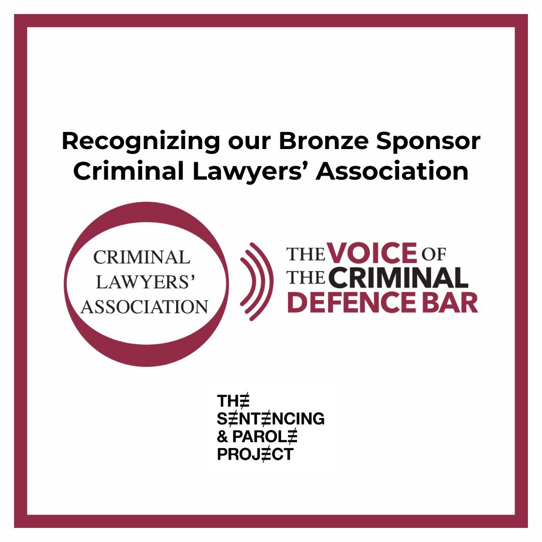 Thank you to our Bronze Sponsor, @ClaOntario! CLA is Canada’s largest Criminal law specialty association. Become a member today: members.criminallawyers.ca/joinus. Early bird tickets for SPP’s second annual fundraising gala are still on sale, don’t miss out! eventbrite.ca/e/sentencing-a…